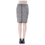 BYBLOS Black Viscose Women Skirt WOMAN SKIRTS BYBLOS Gray