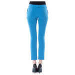 BYBLOS Light Blue Polyester Women Pants Jeans & Pants BYBLOS Steel Blue