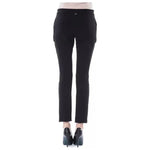 BYBLOS Black Acrylic Women Pants BYBLOS Dark Slate Gray