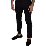 Dolce & Gabbana Black Cotton DG Crown Men Denim Jeans PAN72972-48