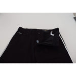 Dolce & Gabbana Black Cotton DG Crown Men Denim Jeans PAN72972-48