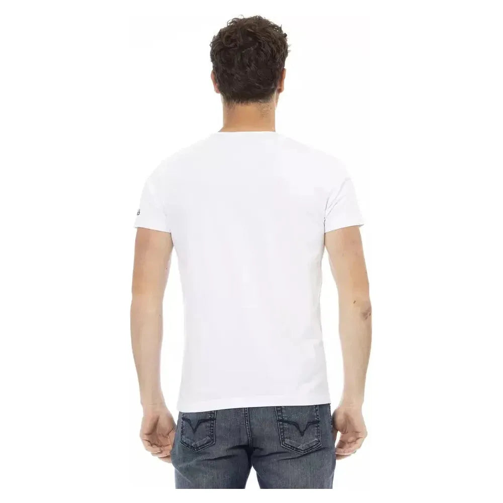 Trussardi Action White Cotton Men T-Shirt TR-22814-S