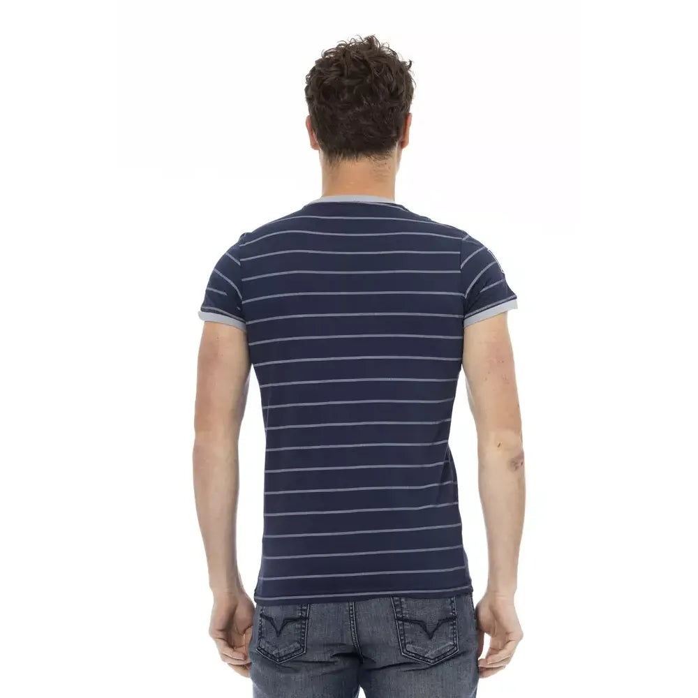 Trussardi Action Blue Cotton T-Shirt