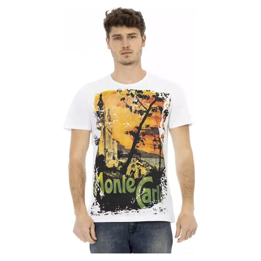 Trussardi Action White Cotton Men T-Shirt TR-22754-XL