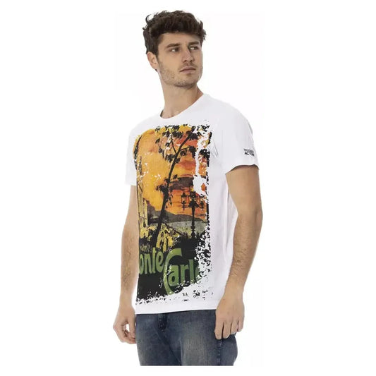 Trussardi Action White Cotton Men T-Shirt TR-22754-XL