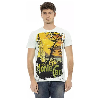 Trussardi Action Light Blue Cotton Men T-Shirt