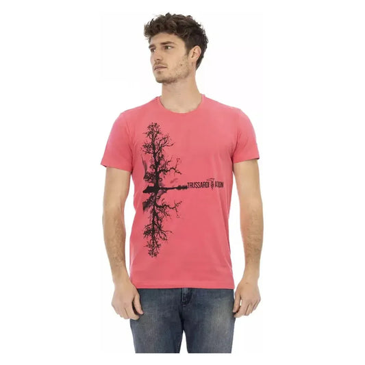 Trussardi Action Multicolor Cotton Men T-Shirt TR-22716-M