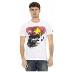 Trussardi Action White Cotton Men T-Shirt TR-22719-3XL
