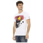 Trussardi Action White Cotton Men T-Shirt TR-22719-3XL