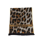 Cavalli Class Brown Wool Men Scarf CA-22211