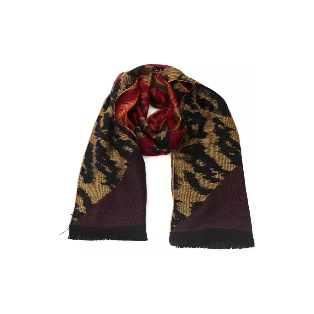 Cavalli Class Brown Wool Men Scarf CA-22208