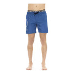Bikkembergs Blue Polyester Men Swim Short BI-21997-XL