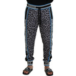 Dolce & Gabbana Multicolor DG King Leopard Print Jogger Pants PAN73225 - 52