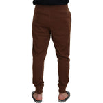 Dolce & Gabbana Brown Cashmere Men Drawstring Jogger Pants PAN73231 - 56