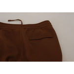 Dolce & Gabbana Brown Cashmere Men Drawstring Jogger Pants PAN73231 - 56