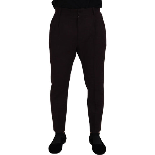 Dolce & Gabbana Brown Cotton Chino Men Pants