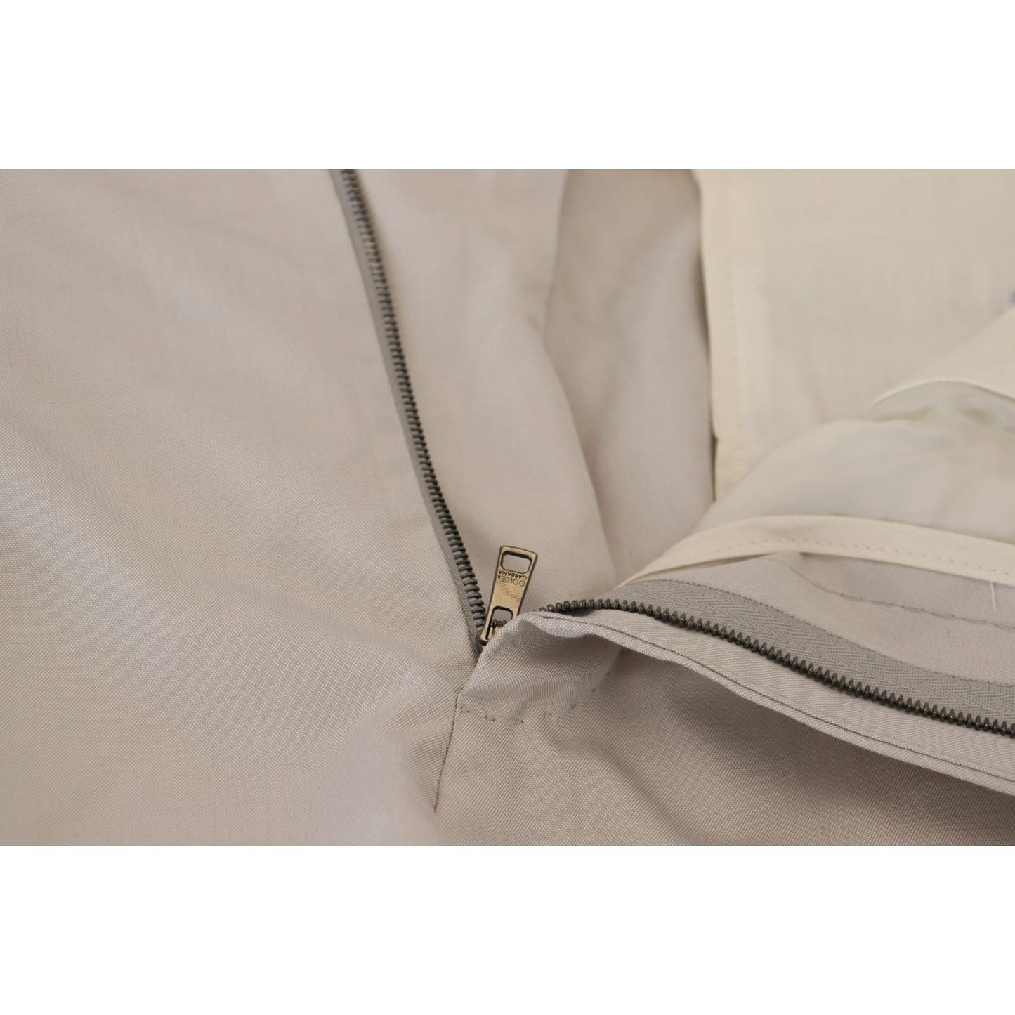 Dolce & Gabbana Off White Silk Mid Waist Chino Pants PAN73269 - 54
