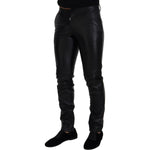 Dolce & Gabbana Black Shiny Stretch Skinny Pants PAN73327 - 46