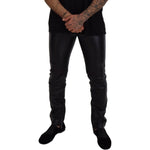 Dolce & Gabbana Black Shiny Stretch Skinny Pants PAN73327 - 46