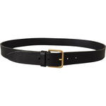 Dolce & Gabbana Brown Gold Metal Logo Buckle Calf Leather Belt BEL8528- 95