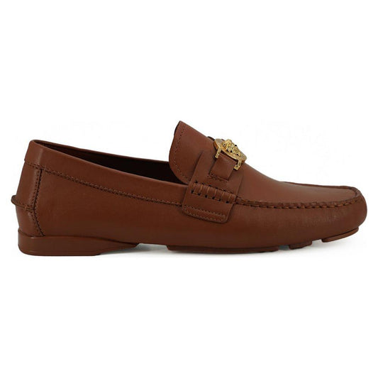 Versace Elegant Medusa-Embossed Leather Loafers 8054712179518