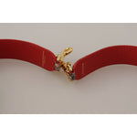 Dolce & Gabbana Brown Python Leather Crystals Shoulder Strap BEL8735