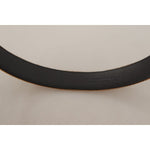 Dolce & Gabbana Brown Velvet Bronze Vintage Logo Metal Buckle Belt BEL8665 - 65
