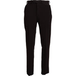 BENCIVENGA Elegant Italian Brown Pants for Men BENCIVENGA Black