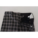 BENCIVENGA Elegant Gray Checked Gentleman's Chinos BENCIVENGA Dark Slate Gray