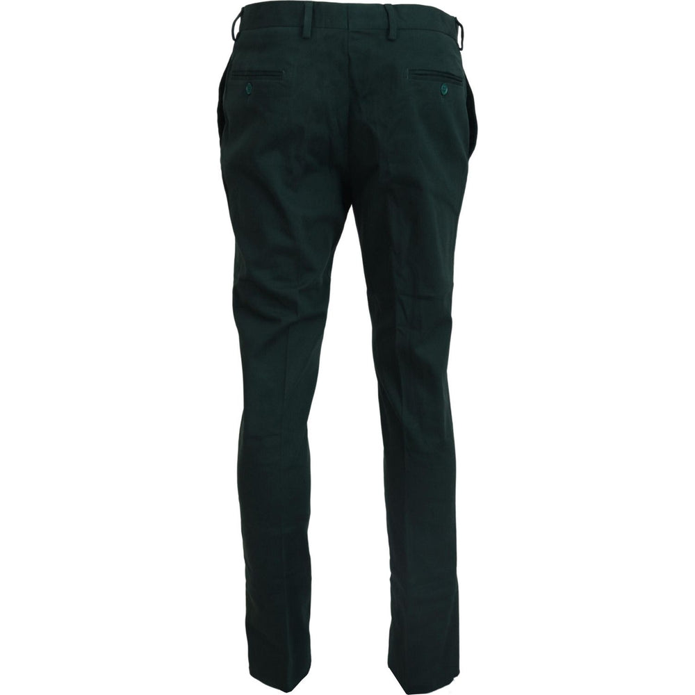 BENCIVENGA Dark Green Cotton Skinny Men Pants PAN74059 - 46