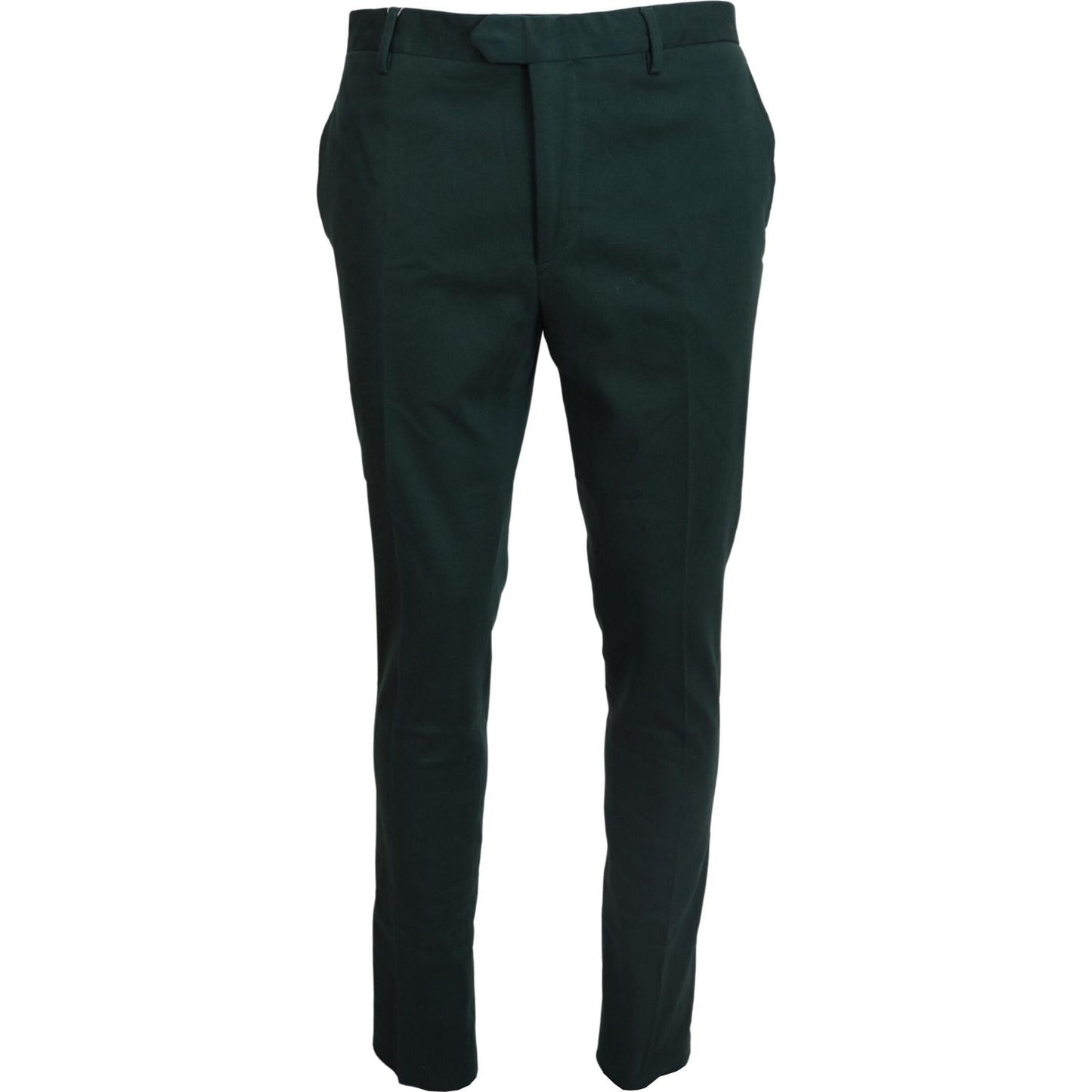 BENCIVENGA Dark Green Cotton Skinny Men Pants PAN74059 - 46