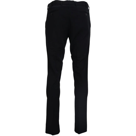 Domenico Tagliente Black Tapered Dress Formal Pants PAN74147 - 58