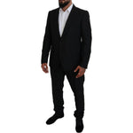Dolce & Gabbana Black Single Breasted 2 Piece MARTINI Suit KOS2134 - 56