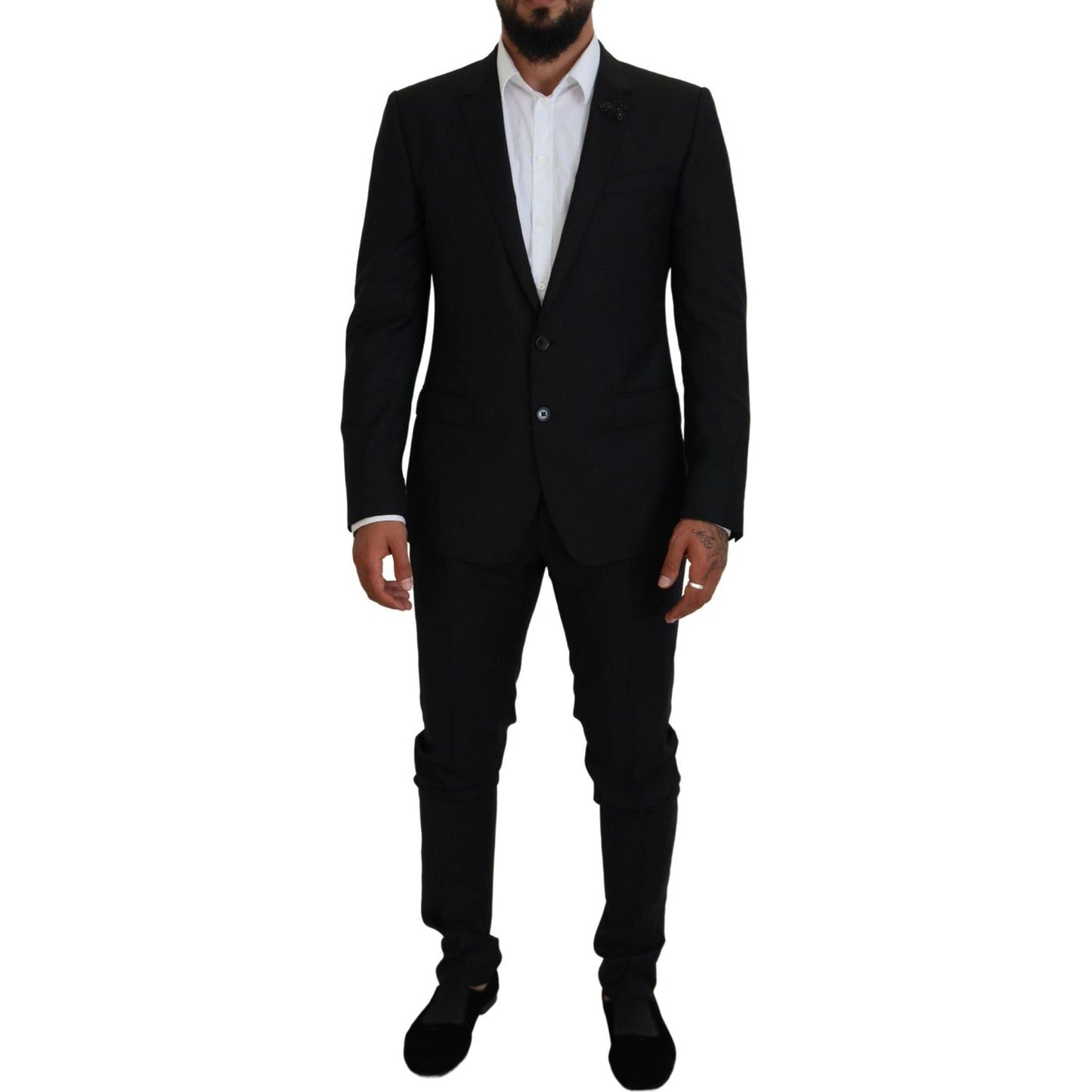Dolce & Gabbana Black Single Breasted 2 Piece MARTINI Suit KOS2136 - 50