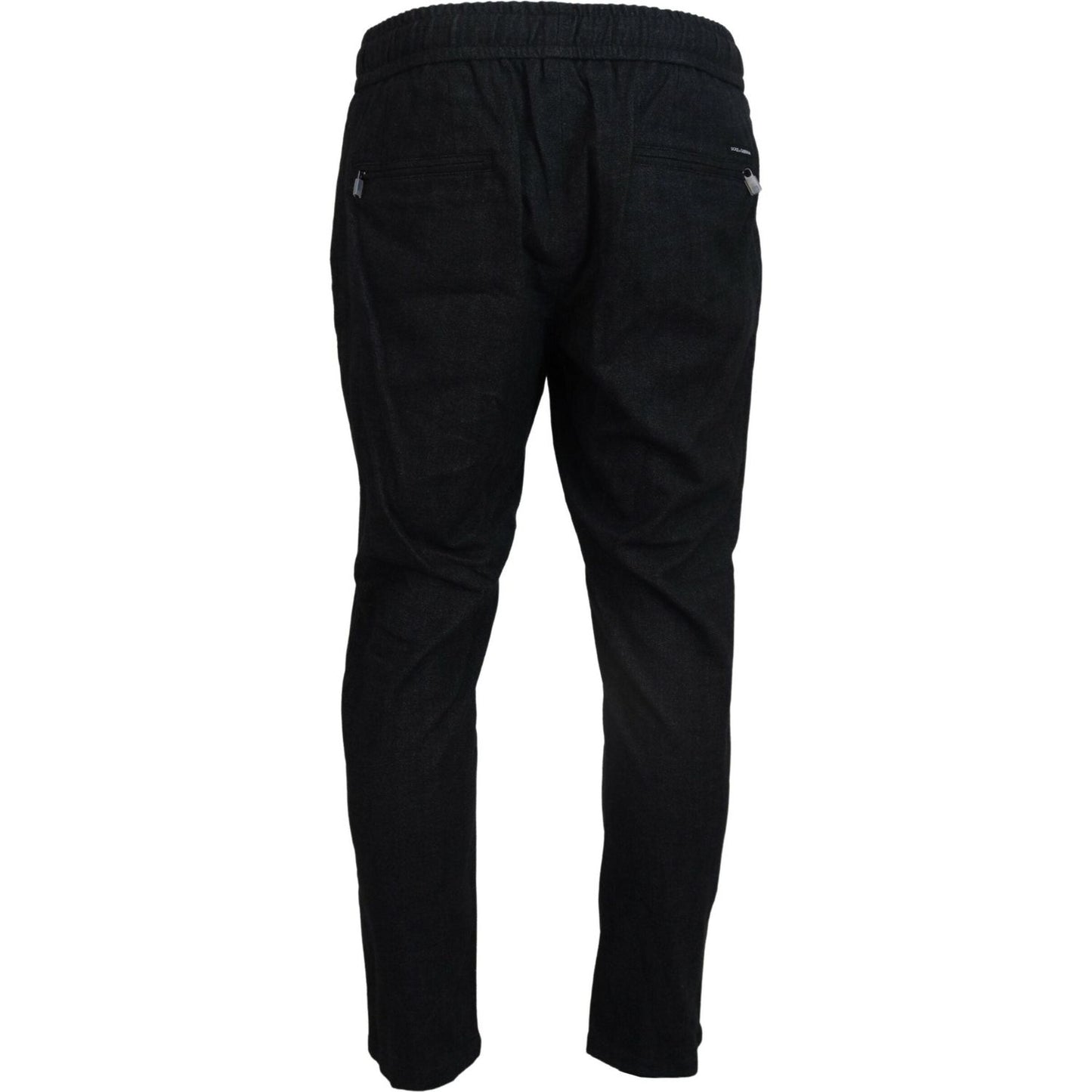 Dolce & Gabbana Grey Cotton Tapered Cotton Pants PAN74536- 46