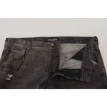 Dolce & Gabbana Gray Green Denim Regular Fit Jeans PAN74557- 54