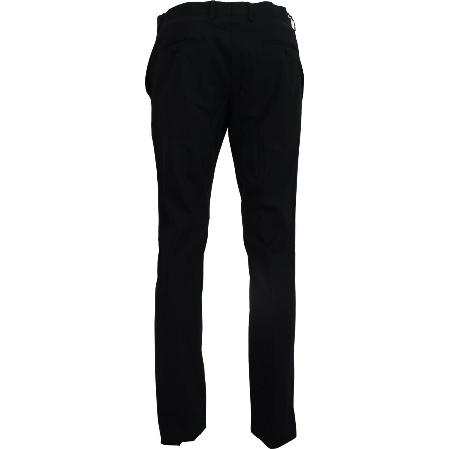 Dolce & Gabbana Blue Wool Stretch Dress Formal Slim Fit Pant