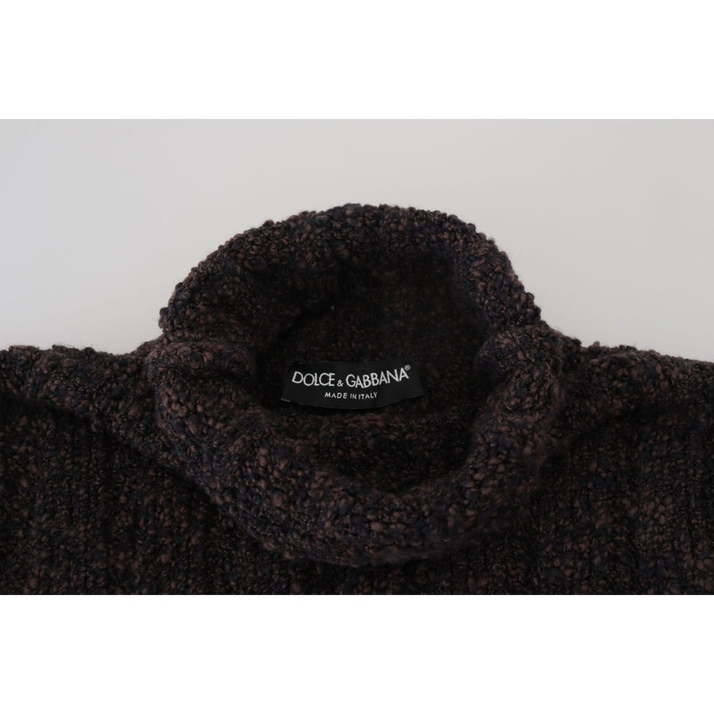 Dolce & Gabbana Brown Wool Knit Turtleneck Pullover Sweater TSH83749- 44