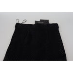 Dolce & Gabbana Black Knitted Cotton High Waist Mermaid Skirt SKI1810 - 42