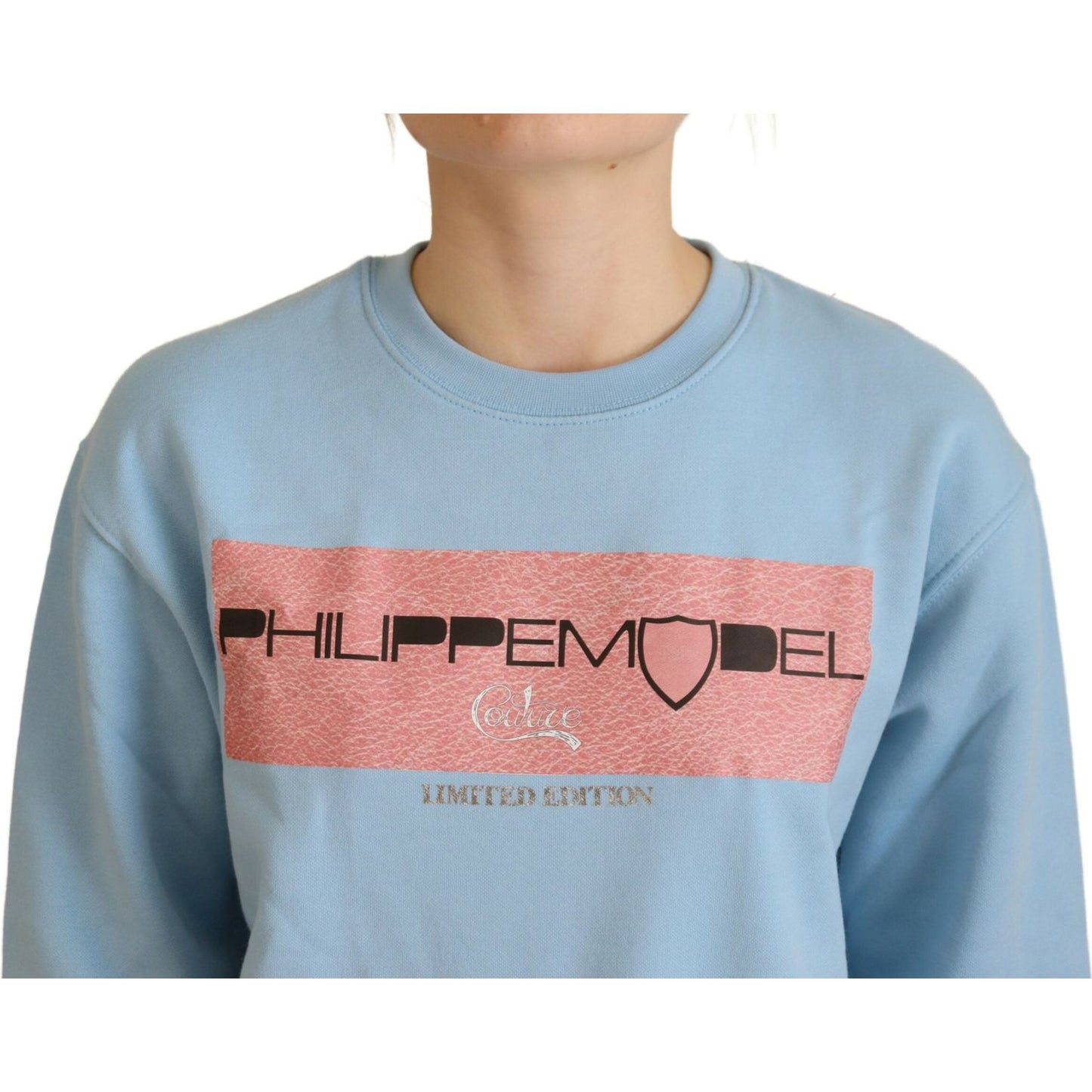 Philippe Model Light Blue Logo Printed Long Sleeves Sweater TSH83279 - 38