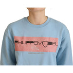 Philippe Model Light Blue Logo Printed Long Sleeves Sweater TSH83279 - 38