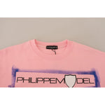 Philippe Model Pink Printed Long Sleeves Pullover Sweater TSH83283 - 38