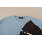 Philippe Model Light Blue Logo Printed Long Sleeves Sweater TSH83288-46