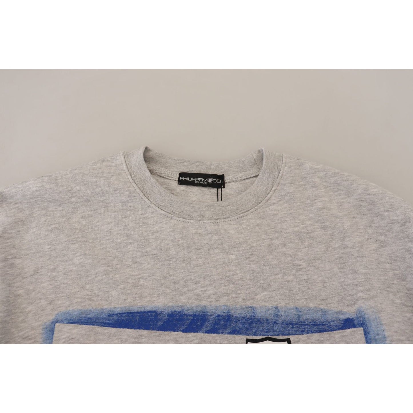 Philippe Model Gray Printed Long Sleeves Pullover Sweater TSH83291-40