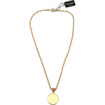 Dolce & Gabbana Gold Brass Chain SUPER PIG Pendant Logo Necklace SMY101046