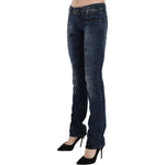 John Galliano Blue Newspaper Print Low Waist Skinny Denim Pants PAN70560- 24