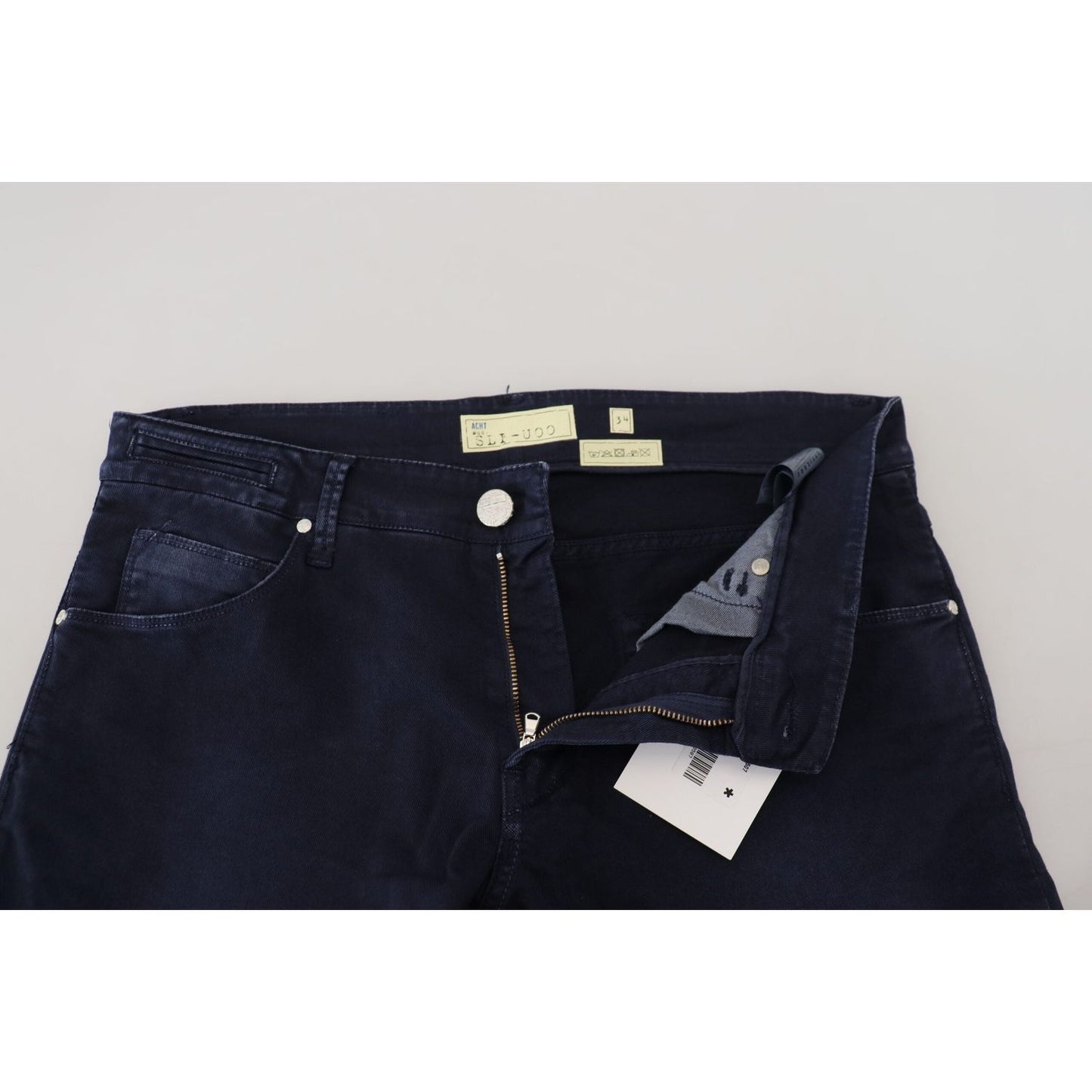 Acht Blue Cotton Tapered Slim Fit Men Casual Denim Jeans PAN74678-46