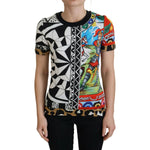 Dolce & Gabbana Multicolor Printed Women Exclusive Shirt Top TSH8142 -36