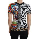 Dolce & Gabbana Multicolor Printed Women Exclusive Shirt Top TSH8142 -36