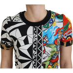Dolce & Gabbana Multicolor Printed Women Exclusive Shirt Top TSH8142 -36